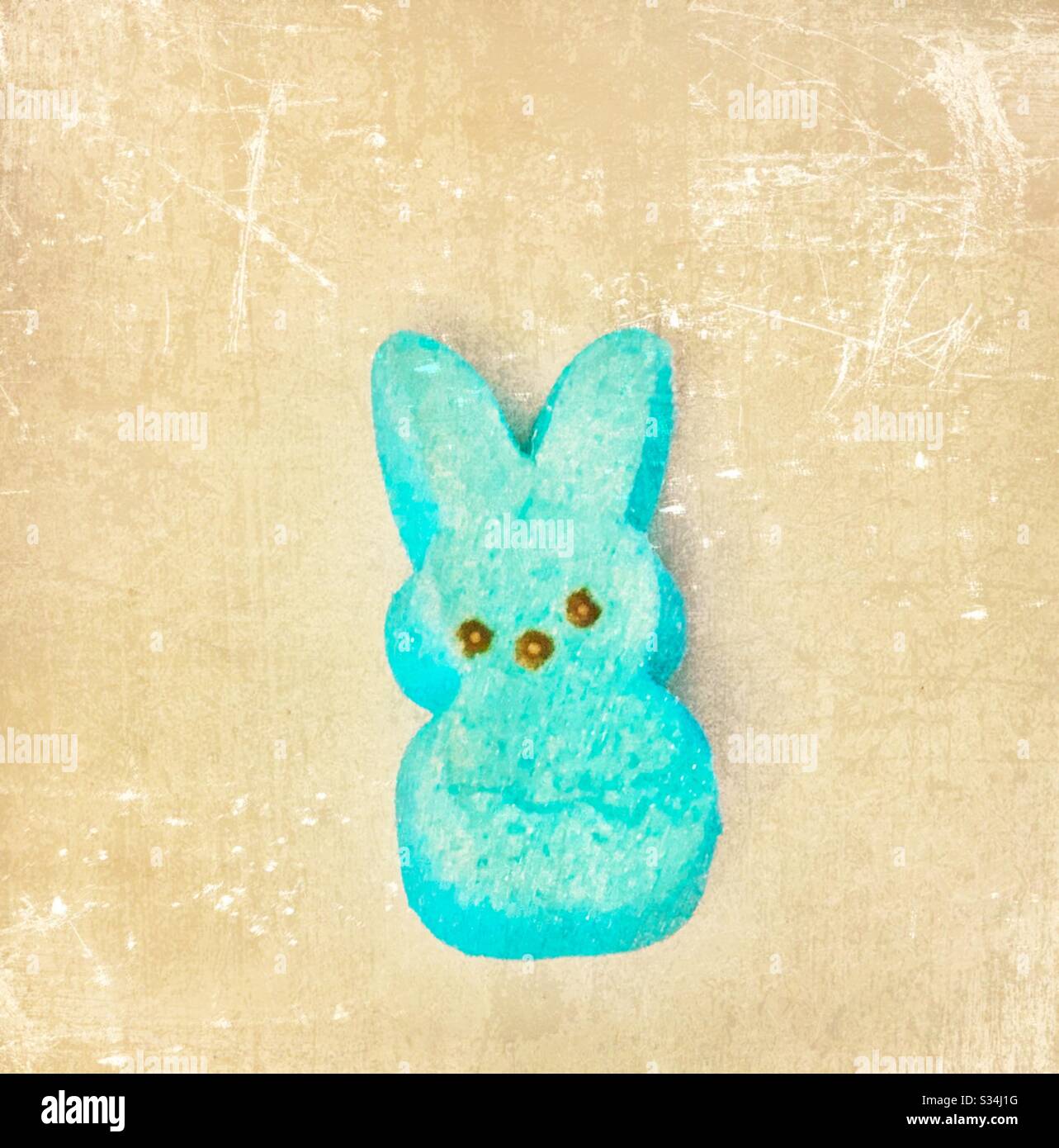 Easter bunny marshmallow peeps candy Stock Photo Alamy