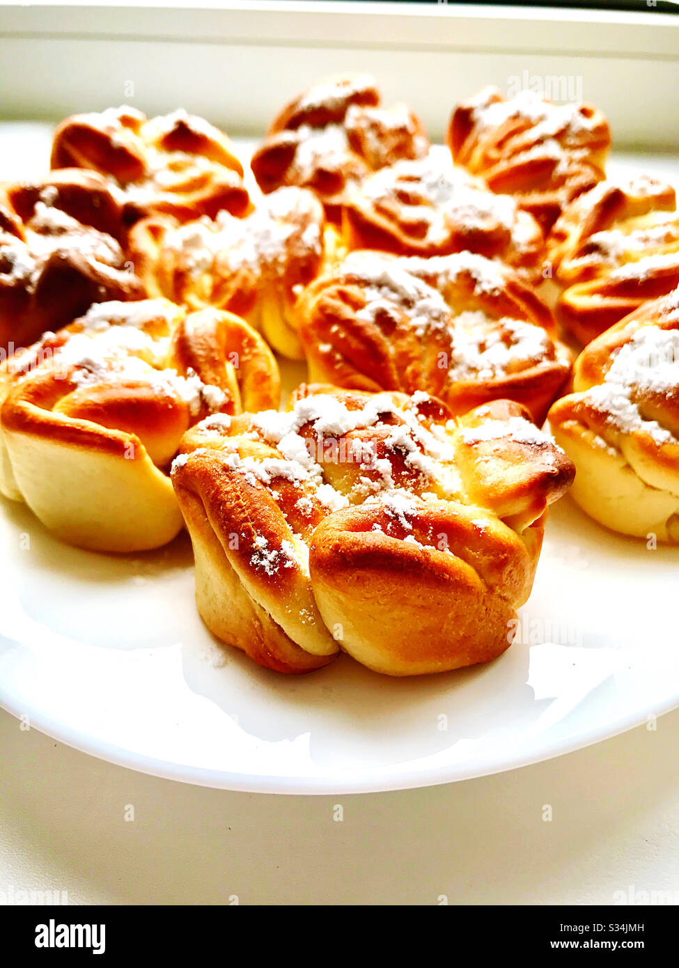 Delicious cookies with sugar - Smartphone Captured Stock Image