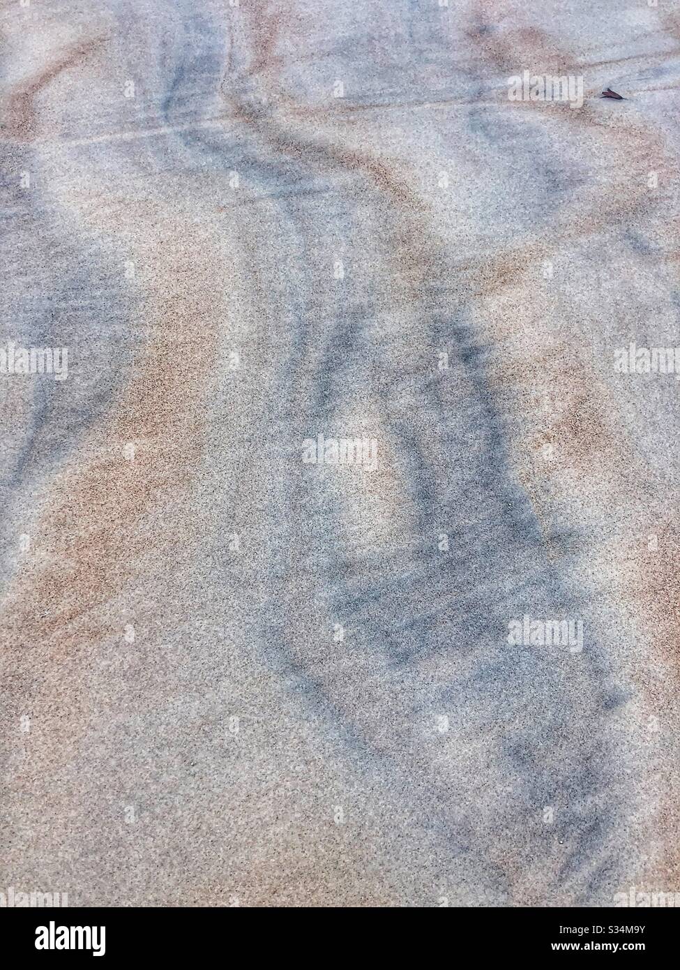 Patterns in the sand. - Smartphone Captured Stock Image