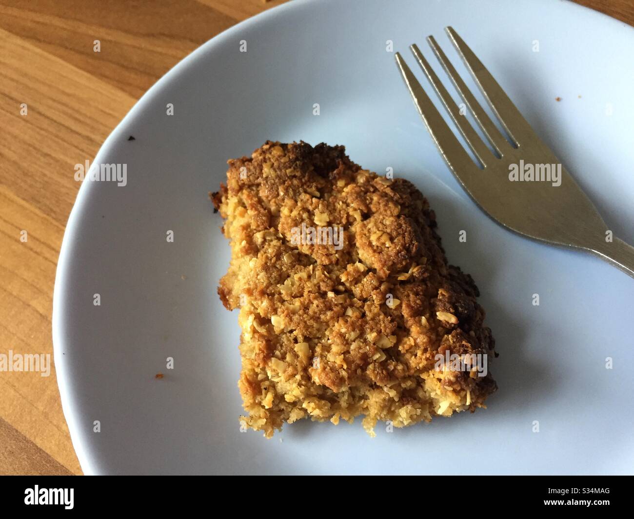 Homemade flapjack - Smartphone Captured Stock Image