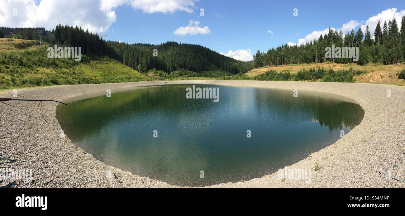 Lake in mountains - Smartphone Captured Stock Image