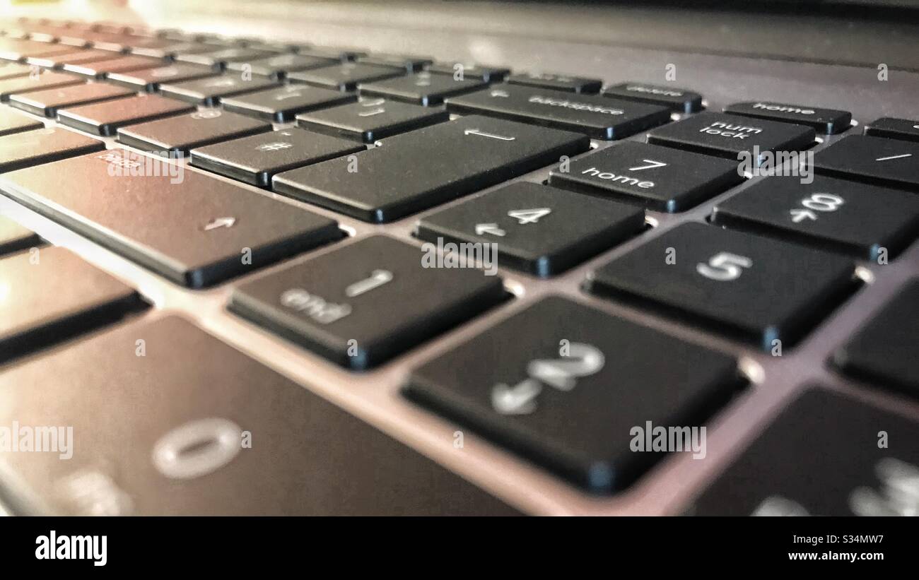 Computer keyboard - Smartphone Captured Stock Image