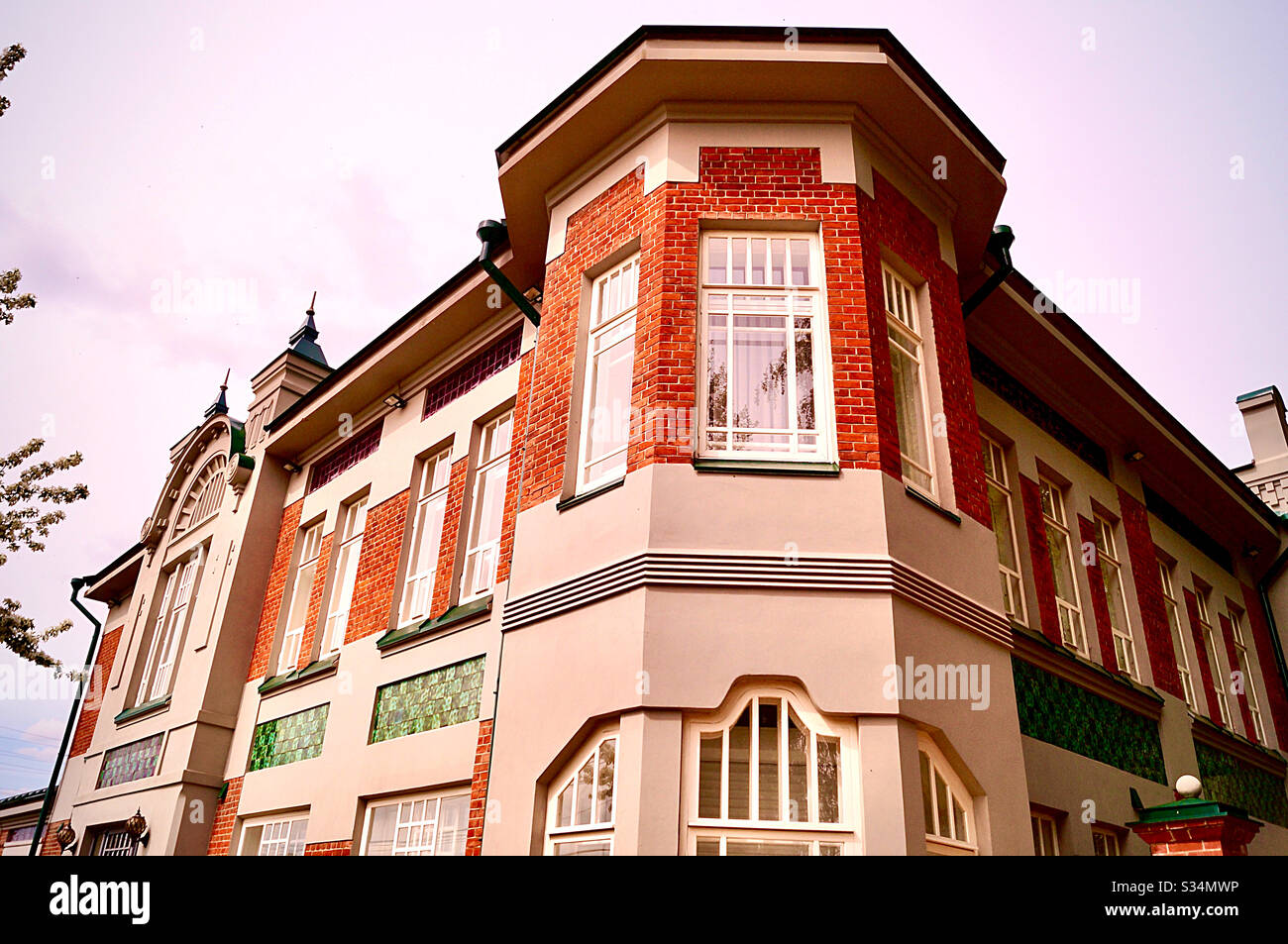 Old building with a beautiful facade - Smartphone Captured Stock Image