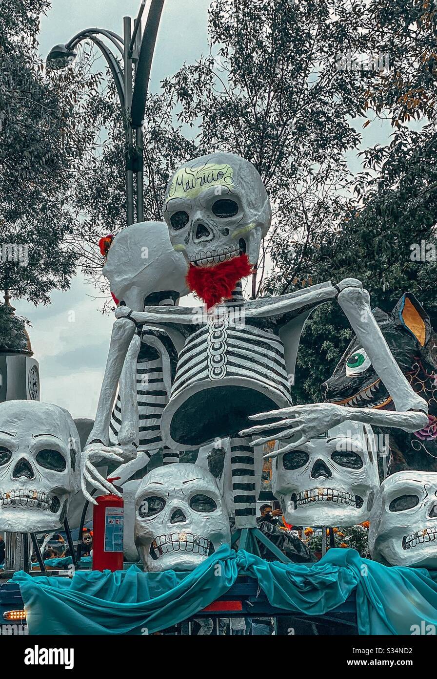Day of the dead parade Stock Photo