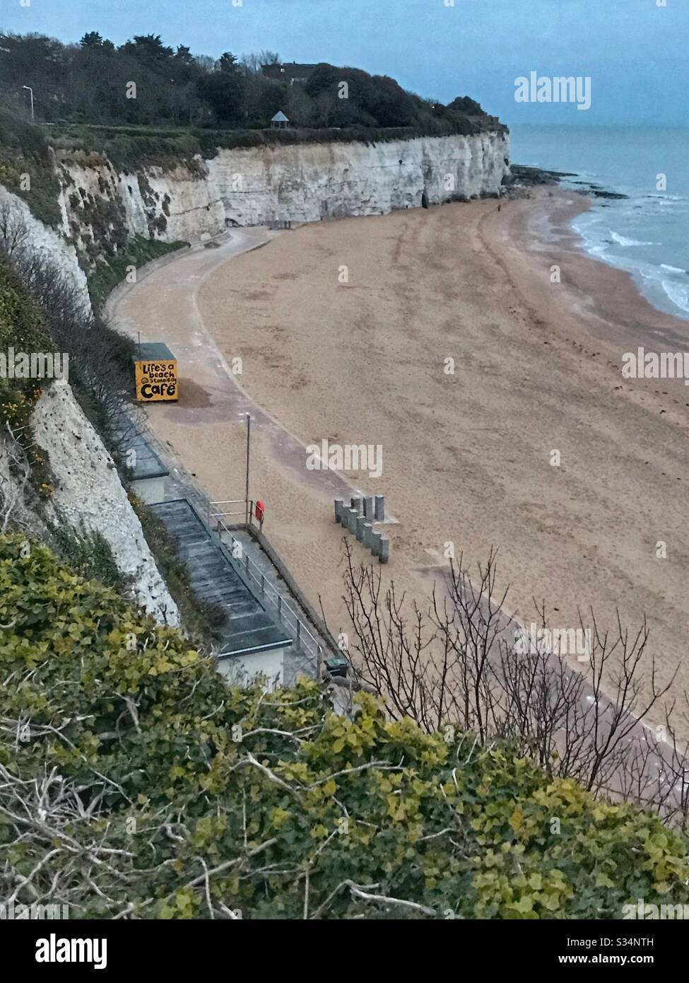 Isolation at Broadstairs - Smartphone Captured Stock Image
