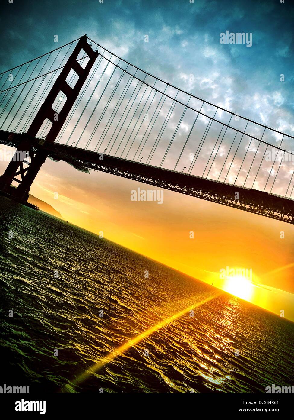 Golden Gate Bridge Sunset Stock Photo | Royalty Free | FreeImages