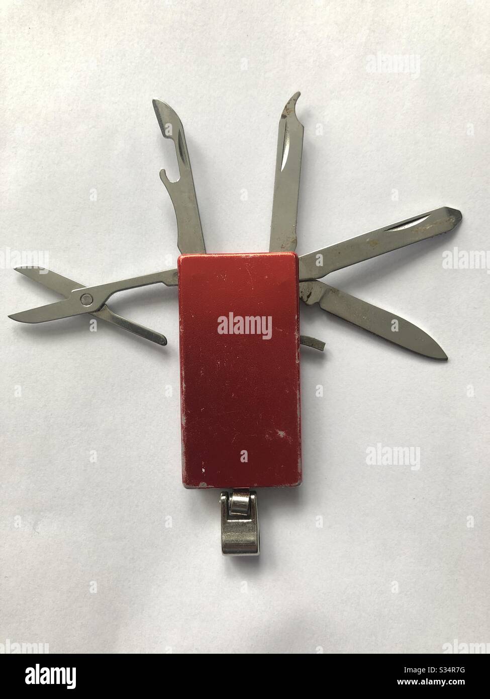 Mini Swiss Army knife Stock Photo Alamy