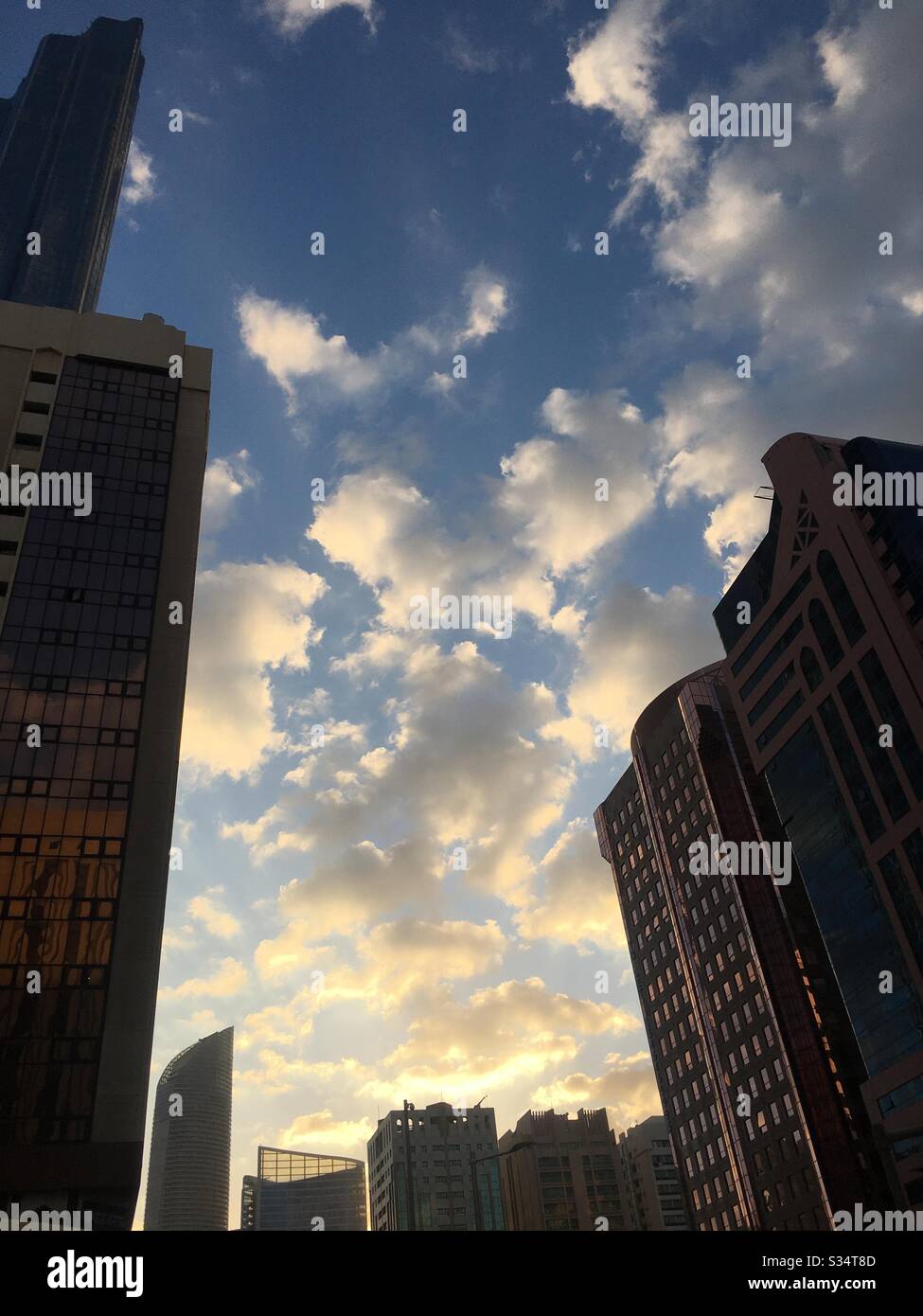 evening sky UAE Stock Photo Alamy