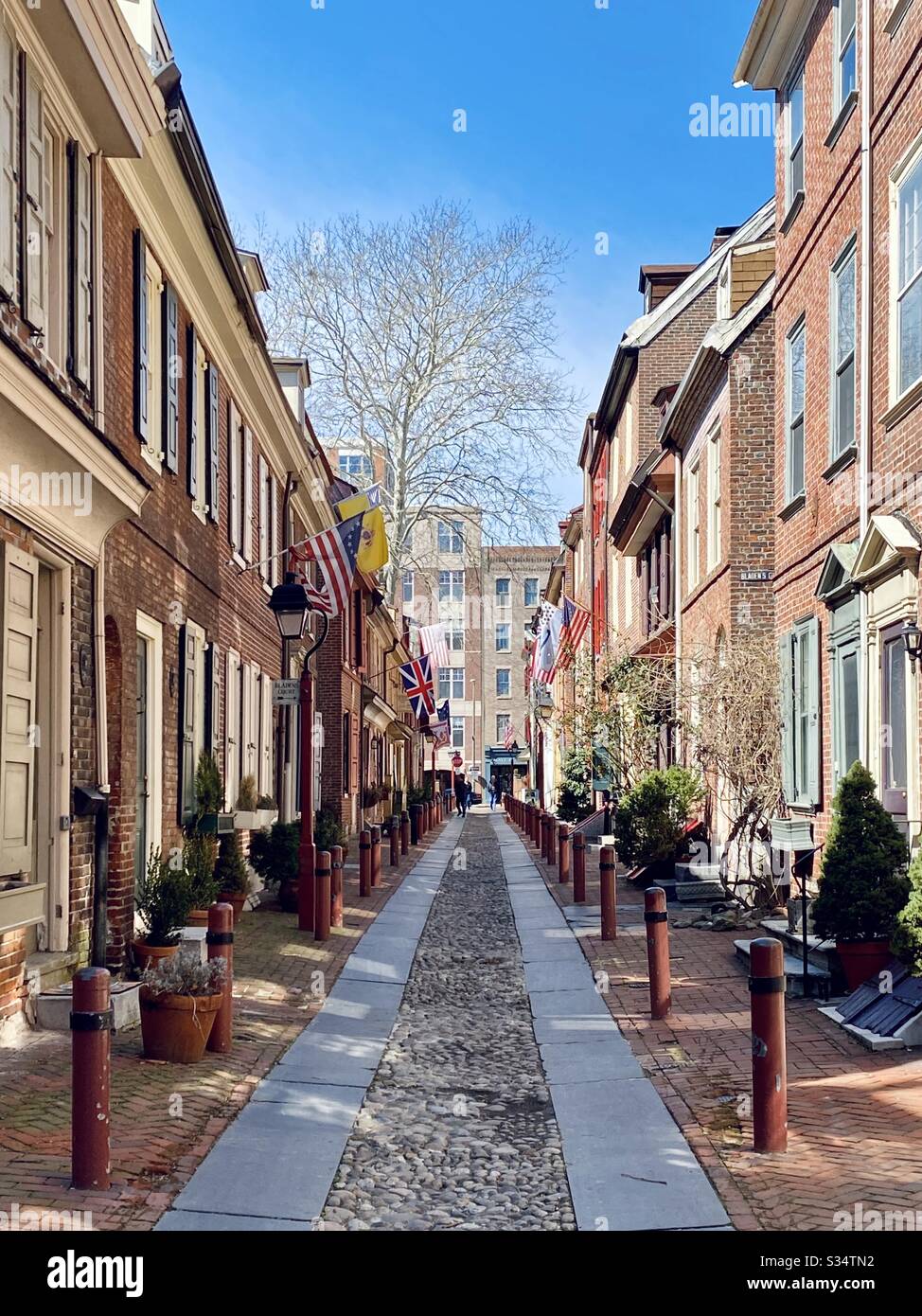 Elfreth’s Alley in Philadelphia Stock Photo Alamy