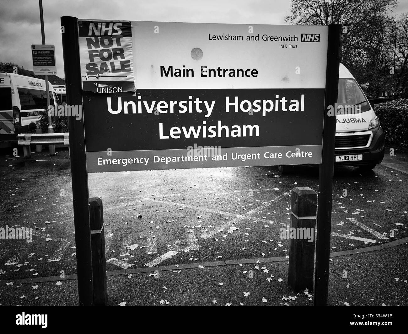University Hospital Lewisham in London, United Kingdom - Smartphone Captured Stock Image