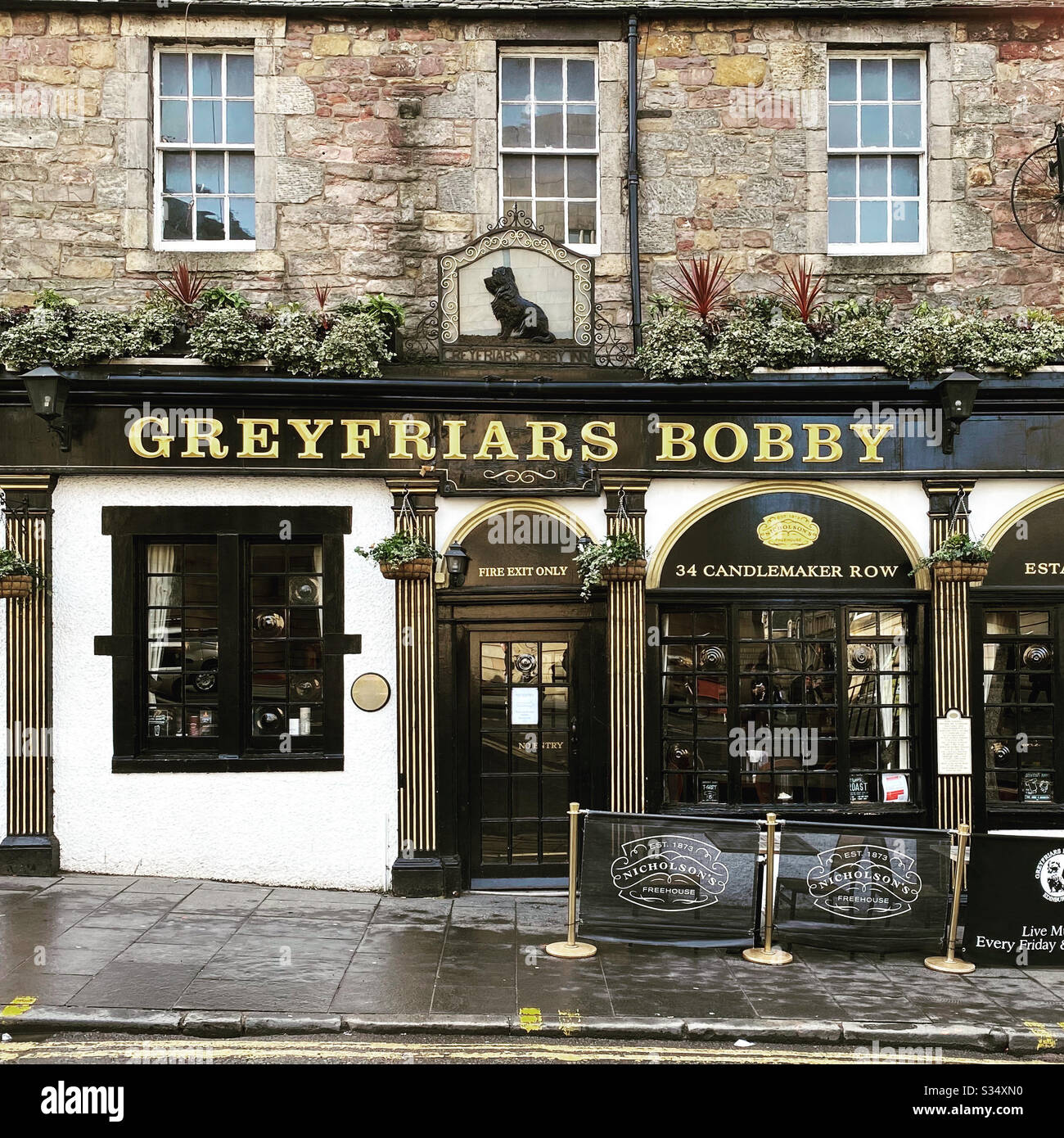 Greyfriars Bobby pub in Edinburgh Stock Photo