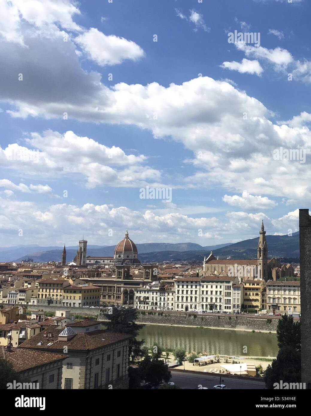 Florence and it’s famous dome. Il duomo di Firenze e belissimo. Stock Photo