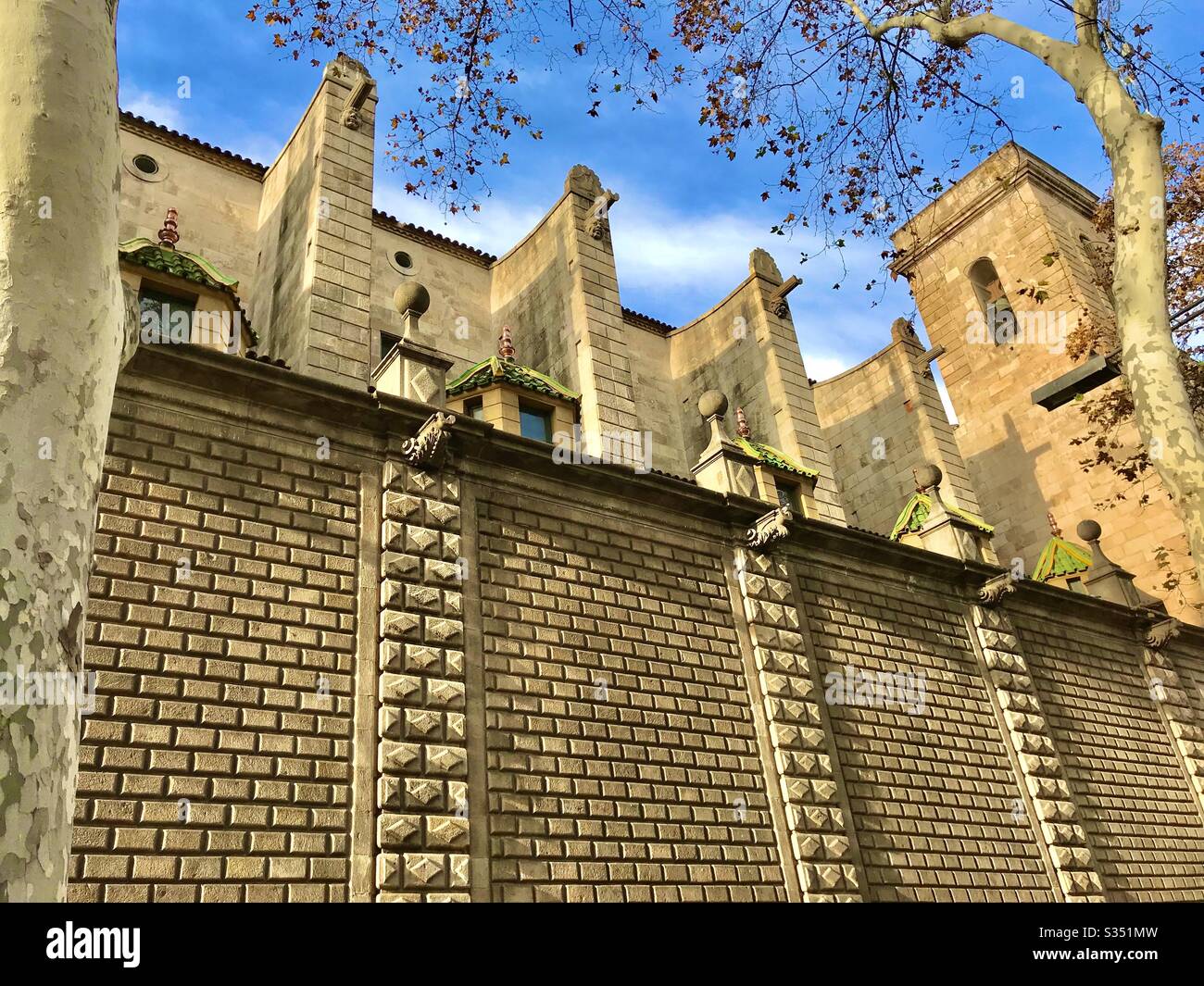 City wall Barcelona - Smartphone Captured Stock Image