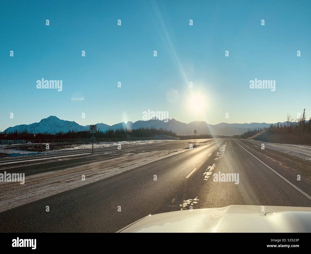 Middle of Winter in The MatSu Valley Stock Photo Alamy