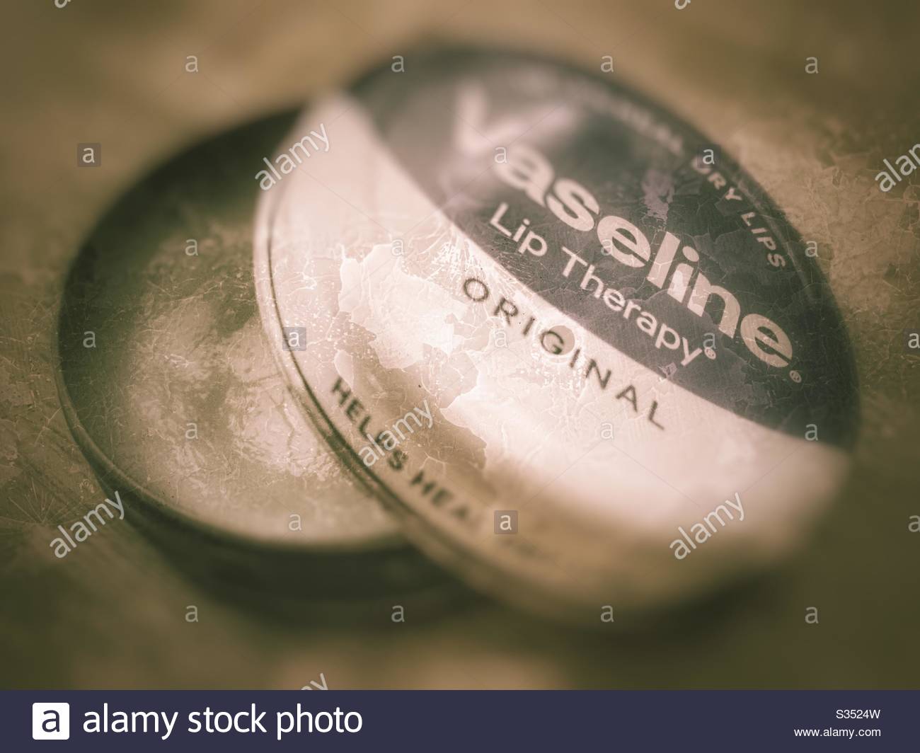 Download An Open Tin Container Of Vaseline Lip Balm The Image Is Made Of An Original Photograph By Myself Layers To Give It A Vintage Retro Feel Stock Photo Alamy Yellowimages Mockups