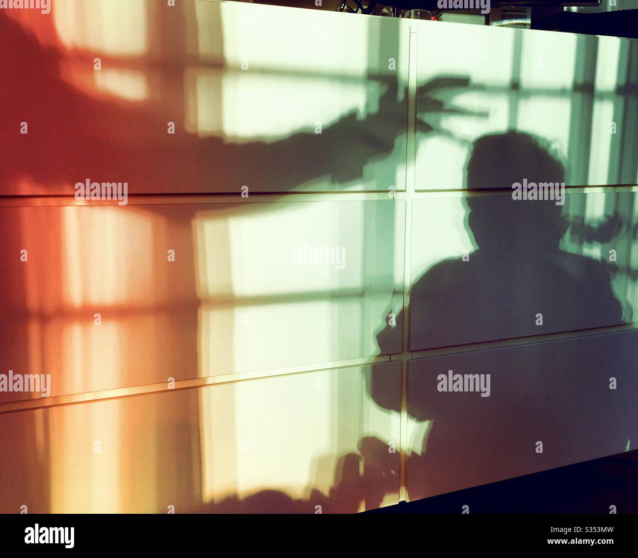 Concept of the coronavirus spreading death worldwide, April 2020 - Smartphone Captured Stock Image