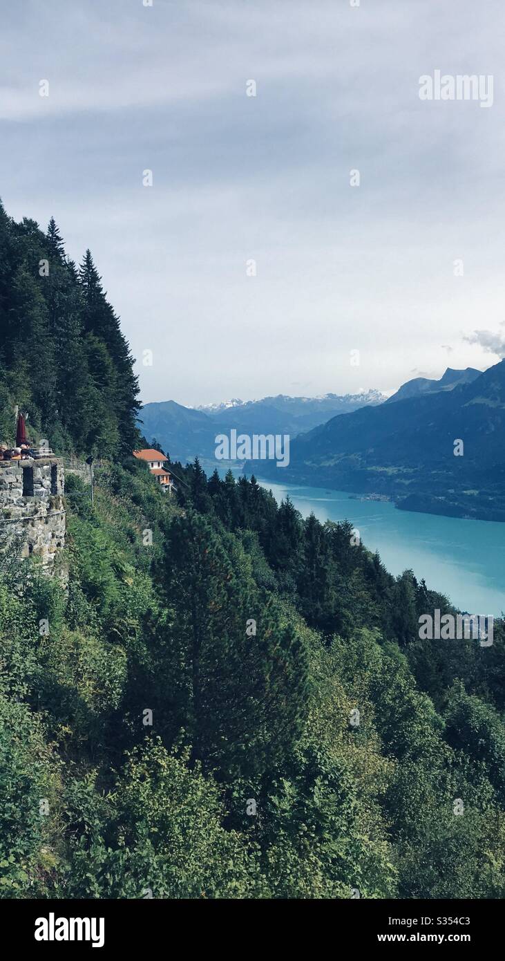 Peak scenery from Unterseen Stock Photo