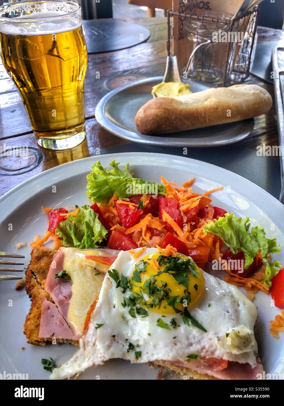A hearty meal. - Smartphone Captured Stock Image