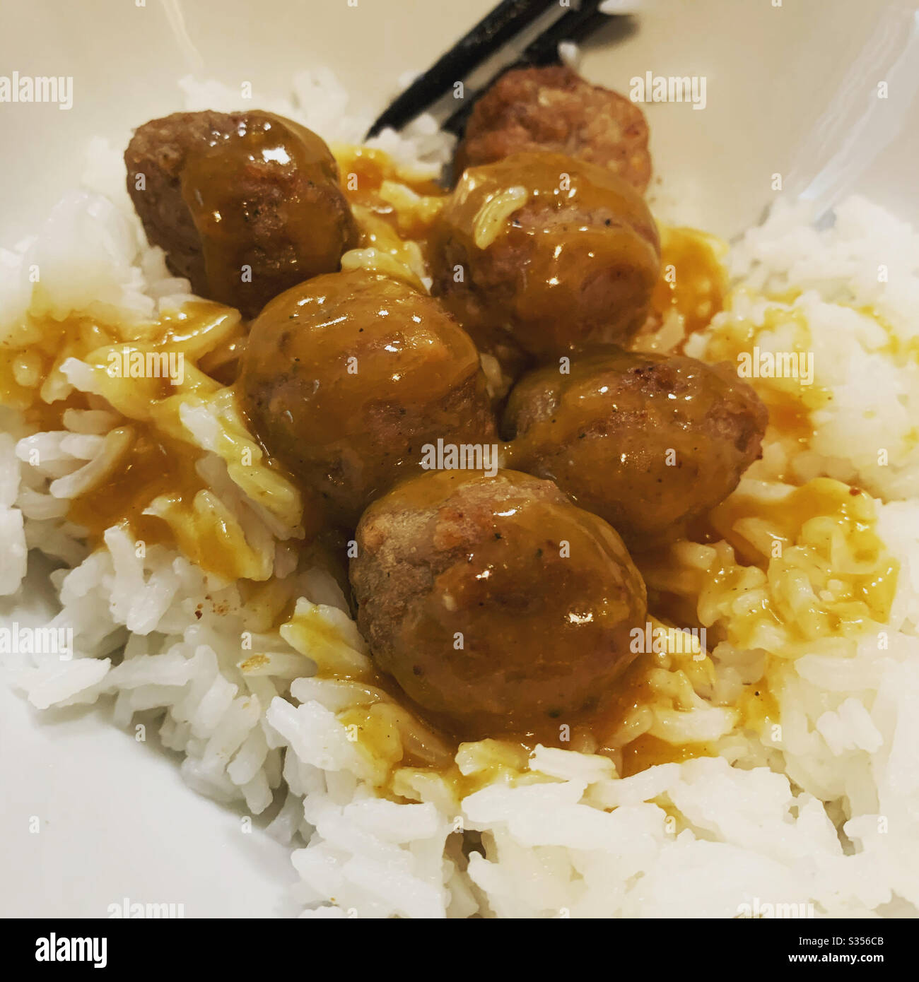 Meatballs and rice hi-res stock photography and images - Alamy