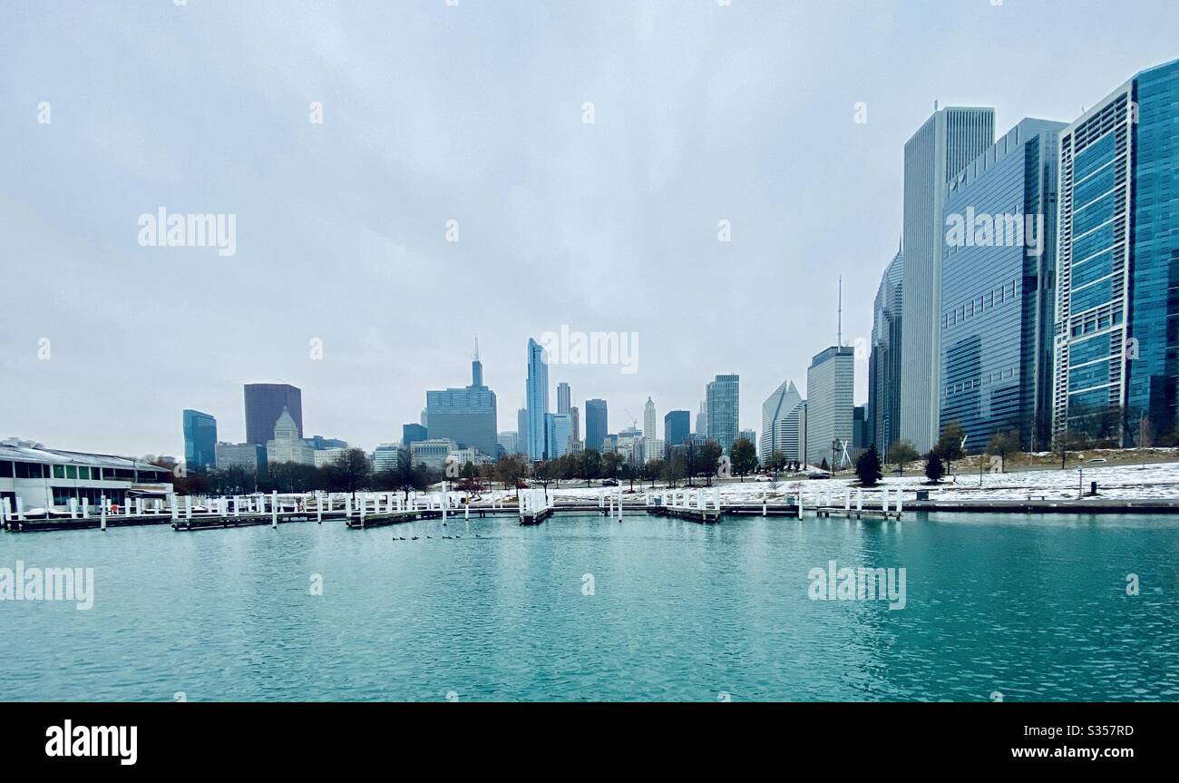 Chicago skyline - Smartphone Captured Stock Image