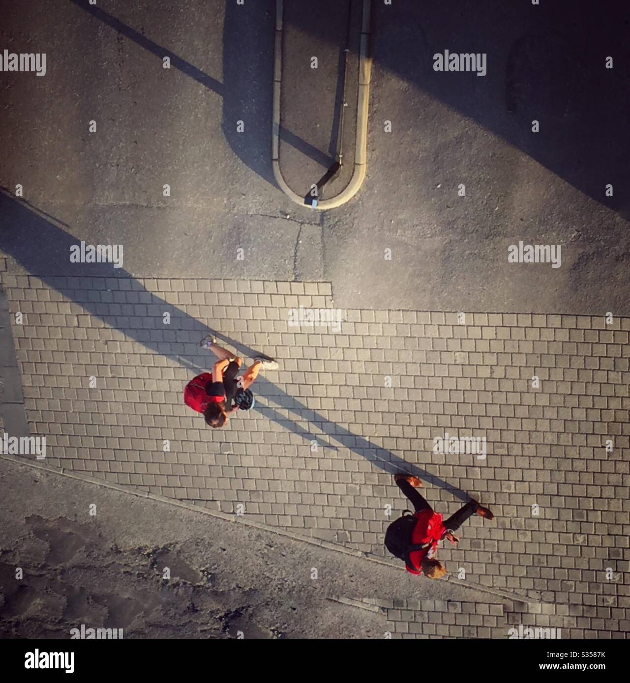 The world is upside down - Smartphone Captured Stock Image