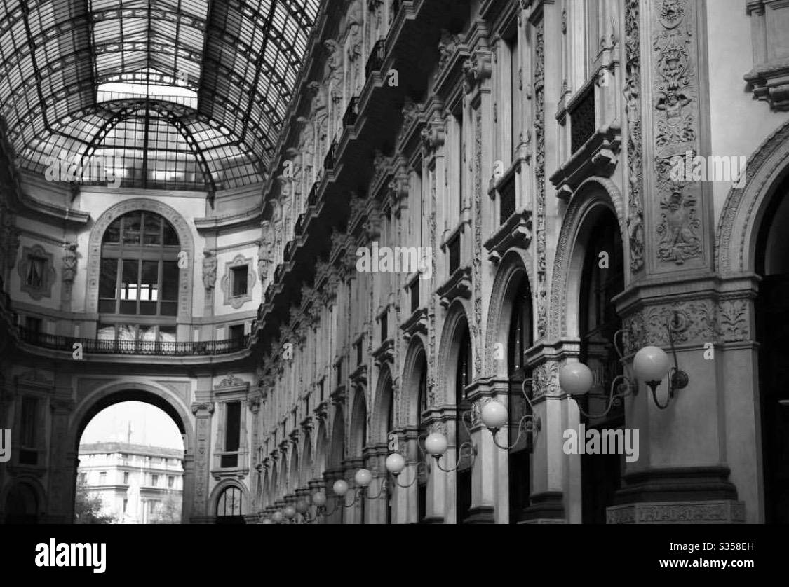Galleria Vittorio Emanuele II, Milan. Stock Photo