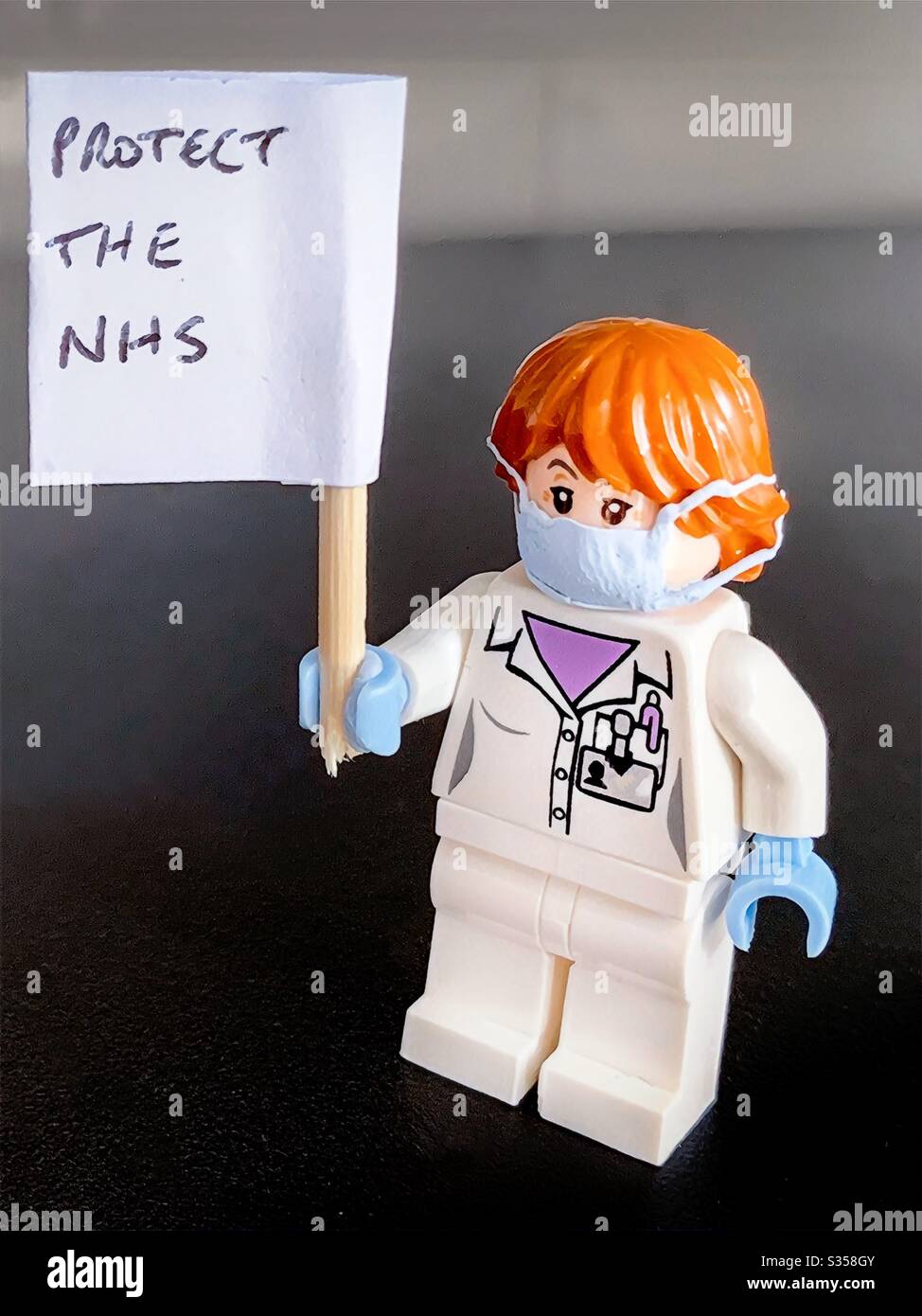 Protect the NHS - Smartphone Captured Stock Image