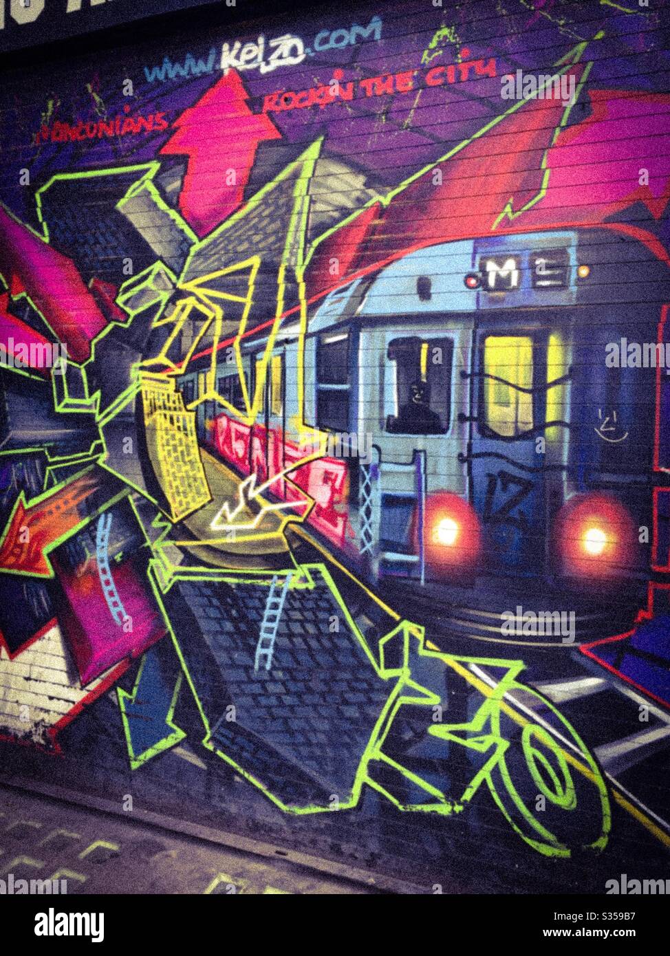 Train Graffiti Art