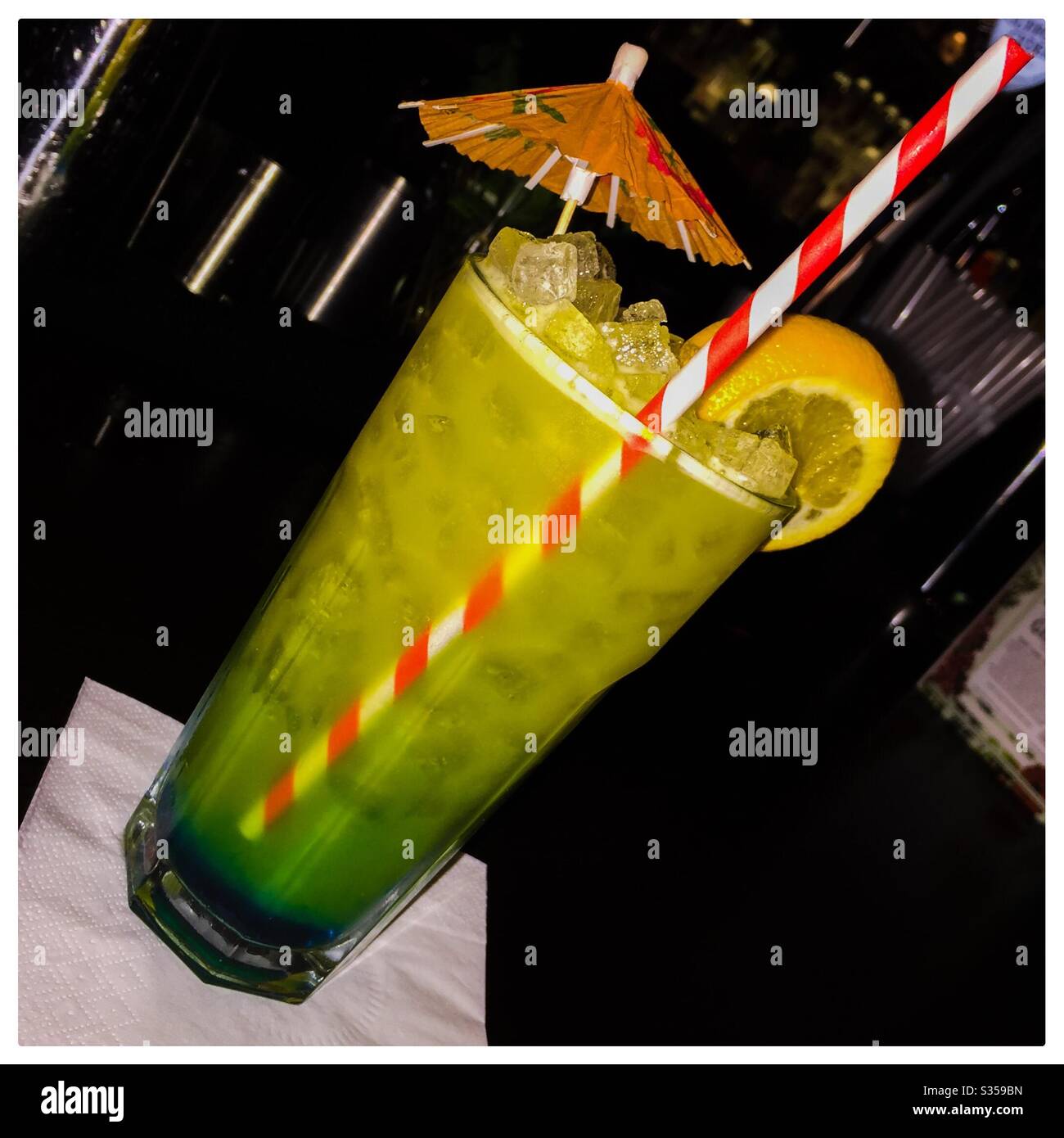 Lime cocktail - Smartphone Captured Stock Image
