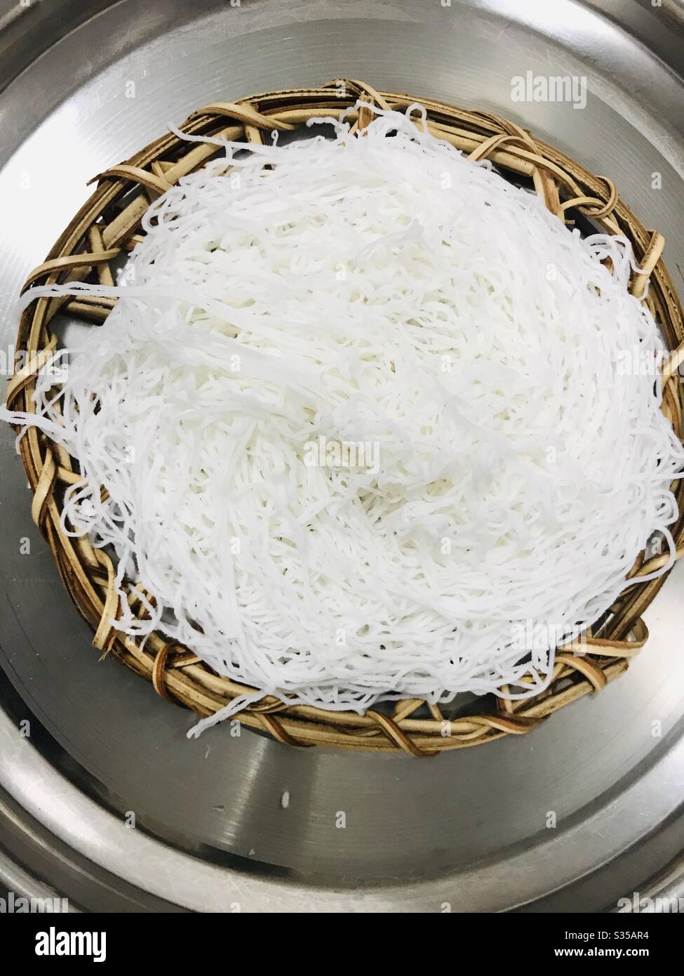 Rice String hoppers or idiyappam aka Noolappam , home made semi Steamed