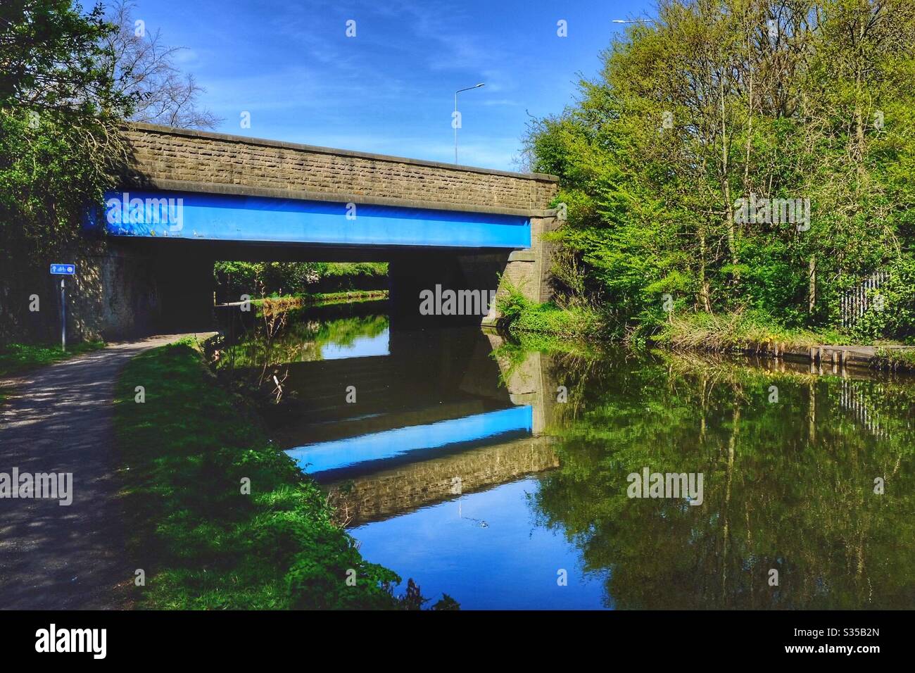 Blue Bridge - Smartphone Captured Stock Image