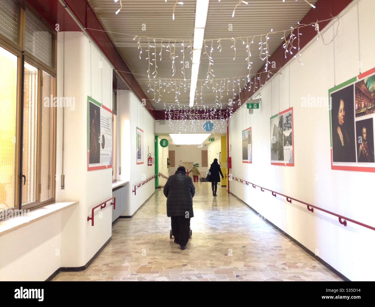 Trivulzio building interior in Milan, Italy - Smartphone Captured Stock Image