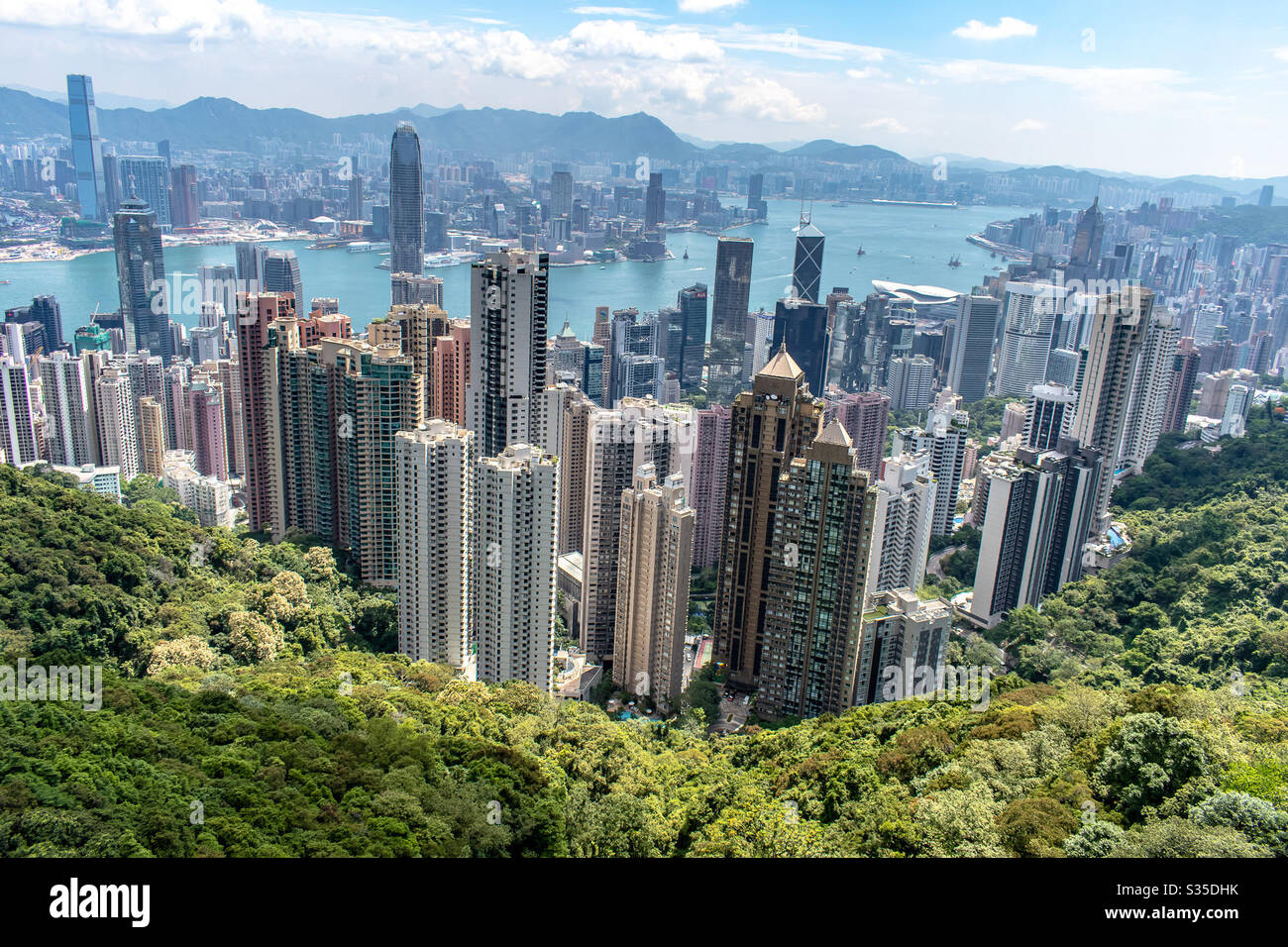 Victoria Peak Hong Kong Stock Photo