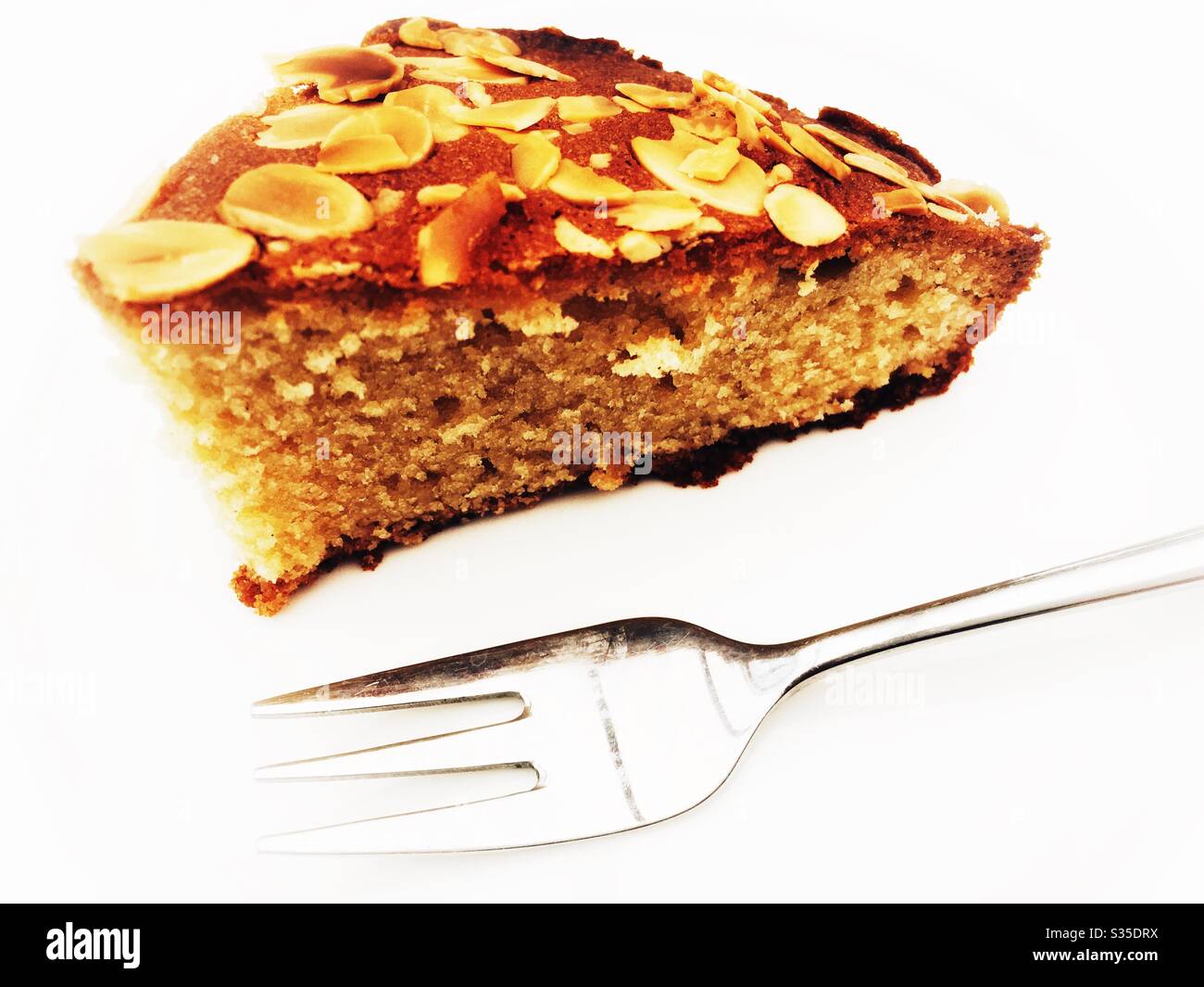 Homemade almond cake - Smartphone Captured Stock Image