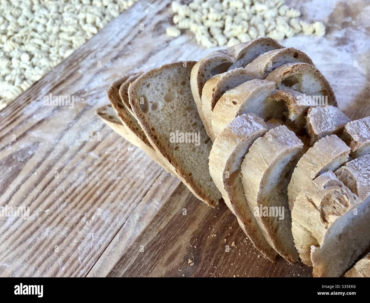 Bread - Homemade dumpling - Italy - Smartphone Captured Stock Image