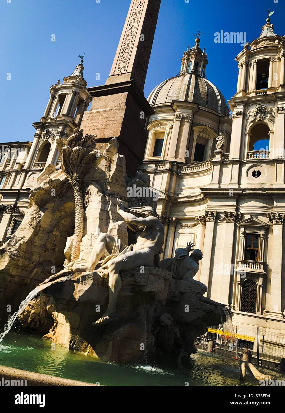 Piazza Navona, Rome - Smartphone Captured Stock Image