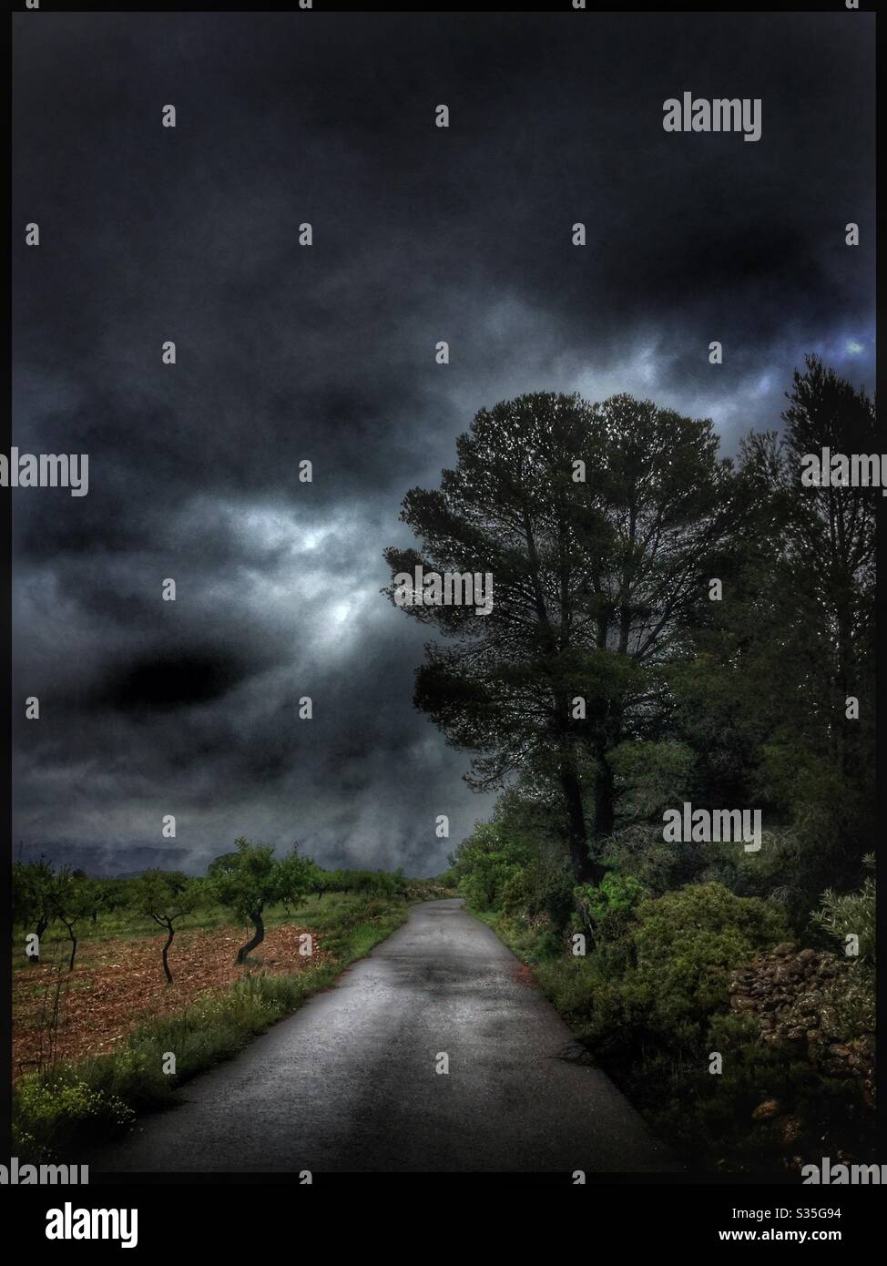 Rural landscape stormy weather hi-res stock photography and images - Alamy