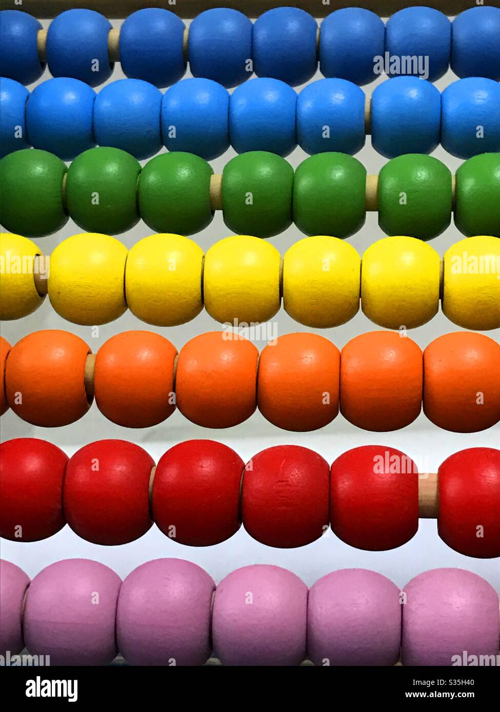 Colorful abacus - Smartphone Captured Stock Image