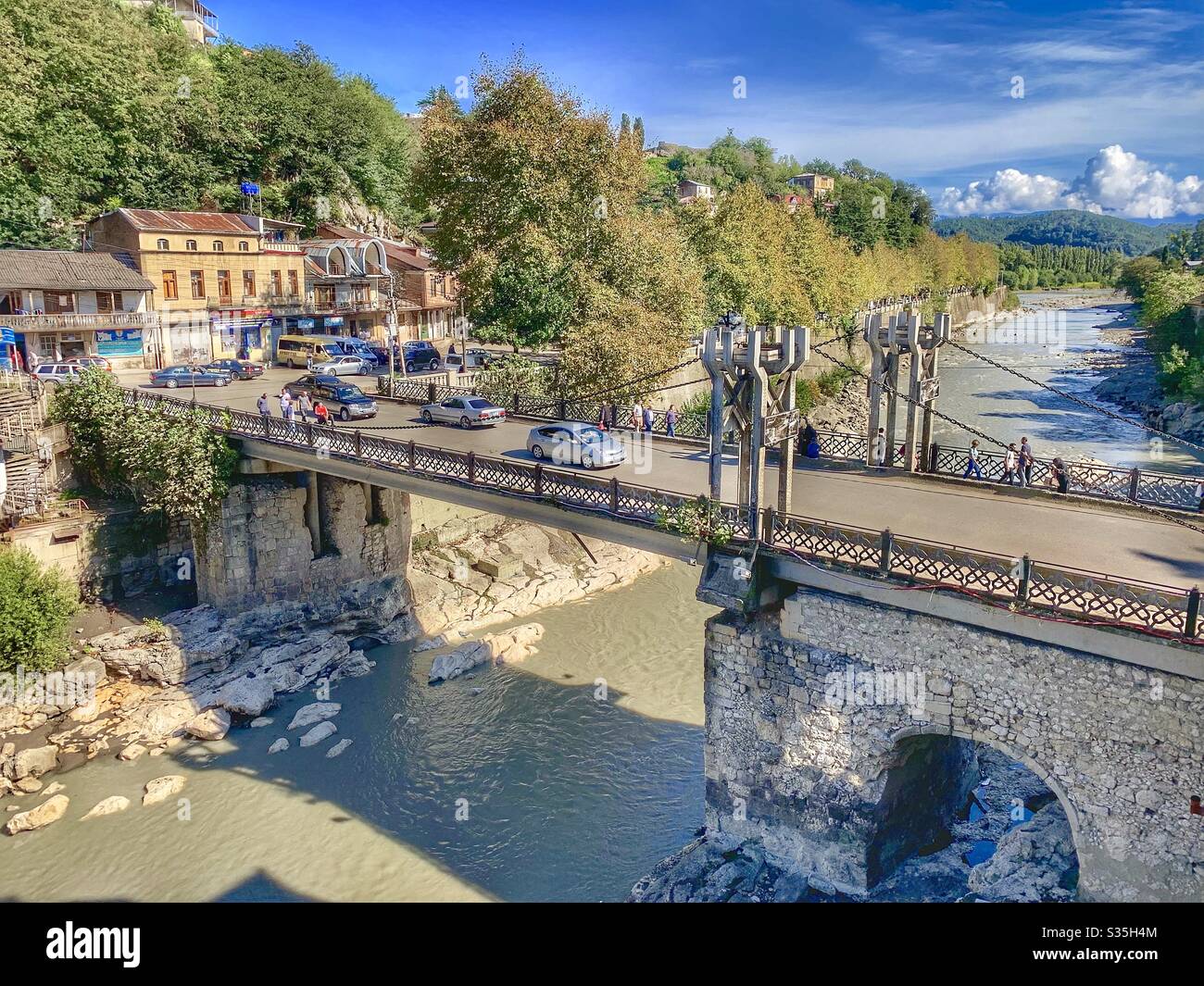 The Chain Bridge, Kutaisi, Georgia, Europe Stock Photo - Alamy