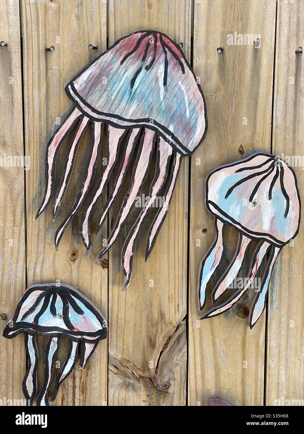 wooden jellyfish