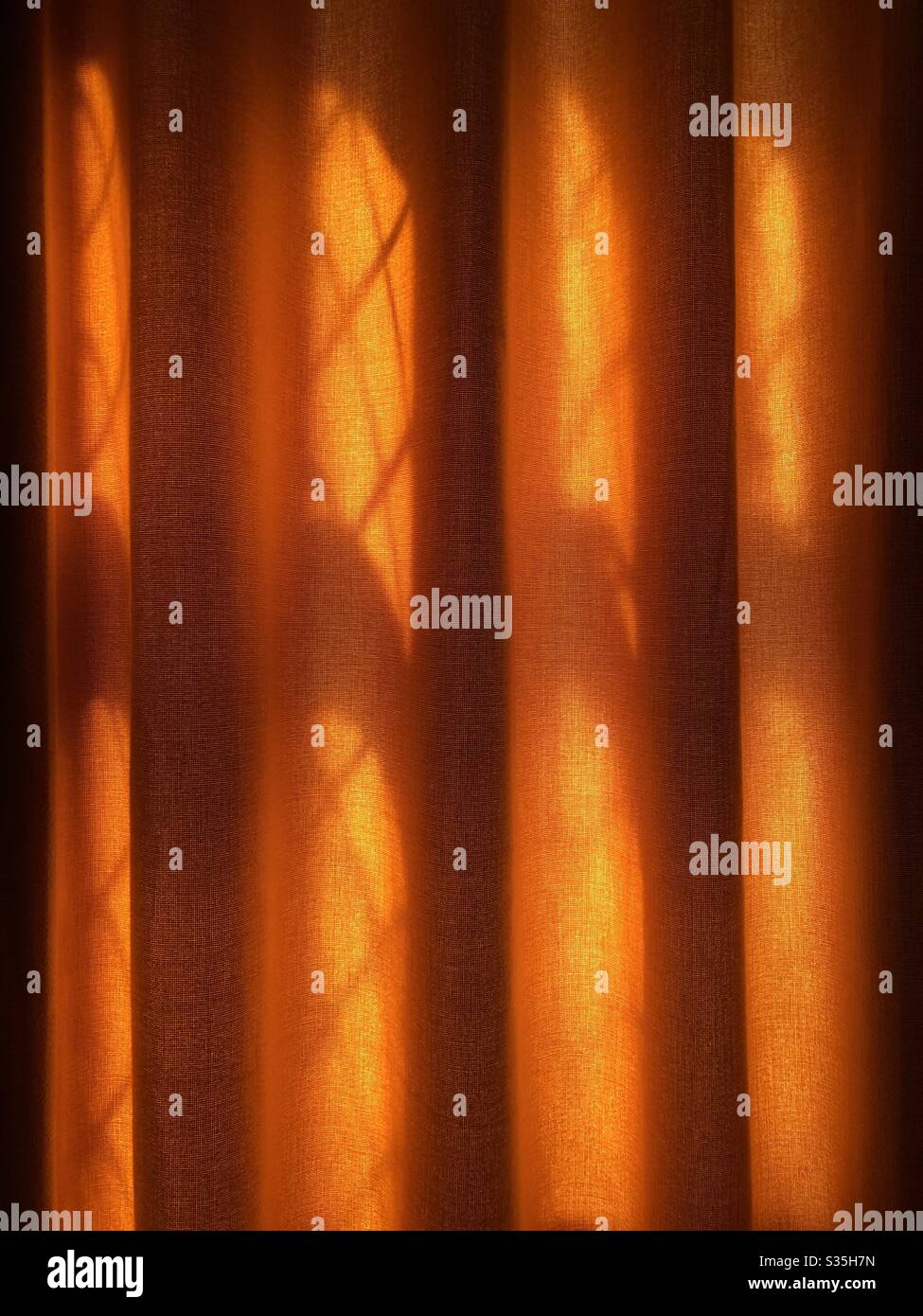 Light Shining Through Curtains Stock Photo Alamy