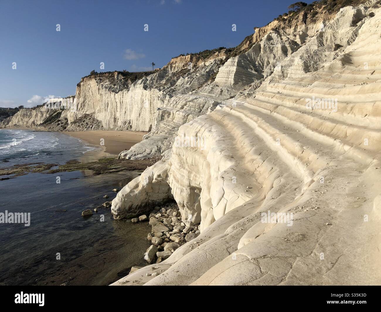 Scala dei Turchi, Sicily - Smartphone Captured Stock Image