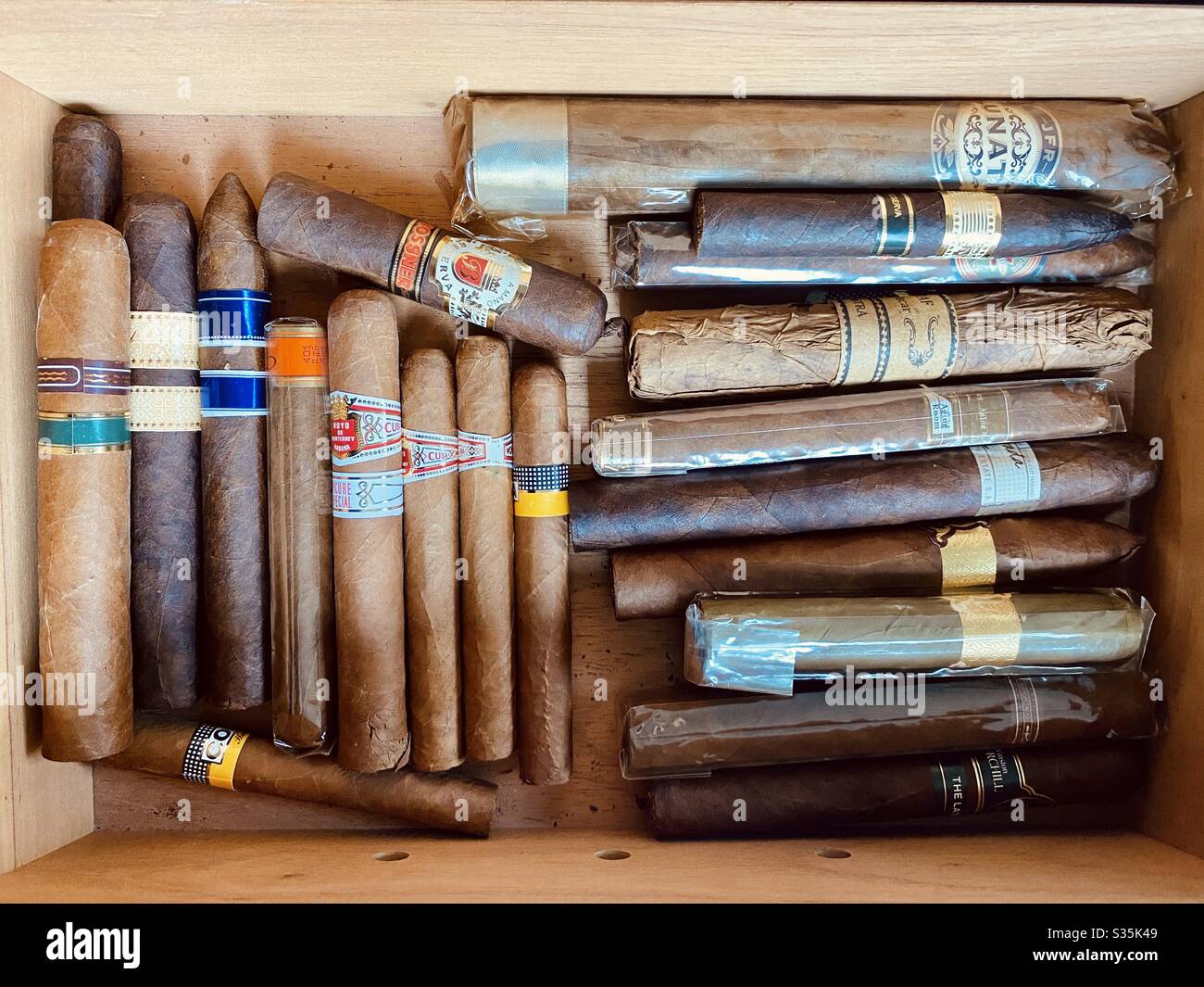 Cigar box Stock Photo