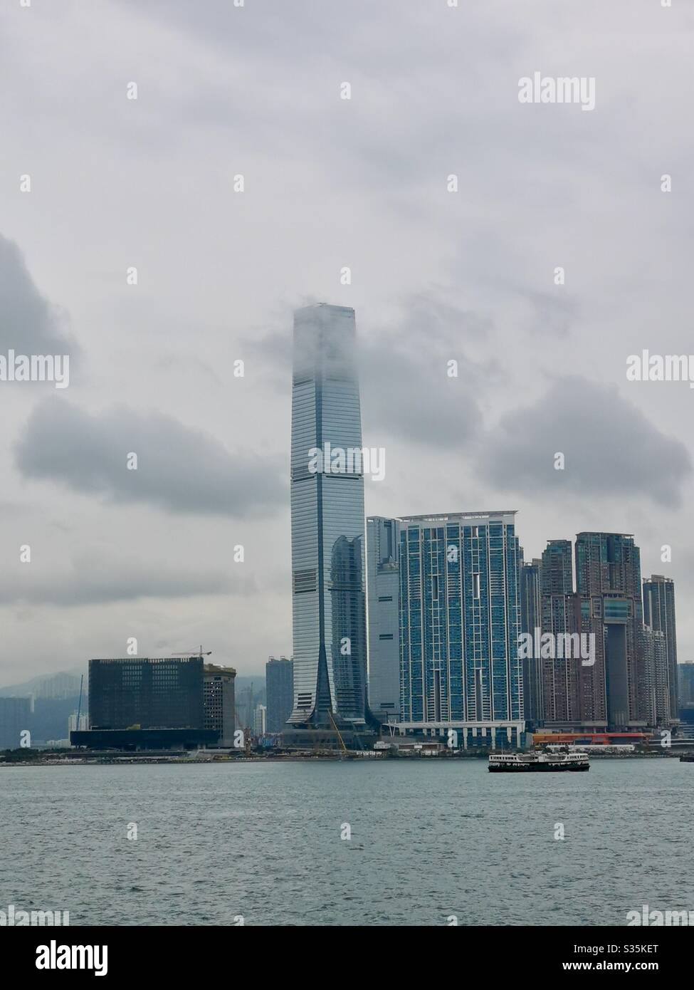 ICC tower in Kowloon. - Smartphone Captured Stock Image