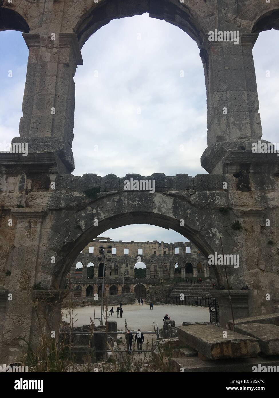 Roman theatre - Smartphone Captured Stock Image