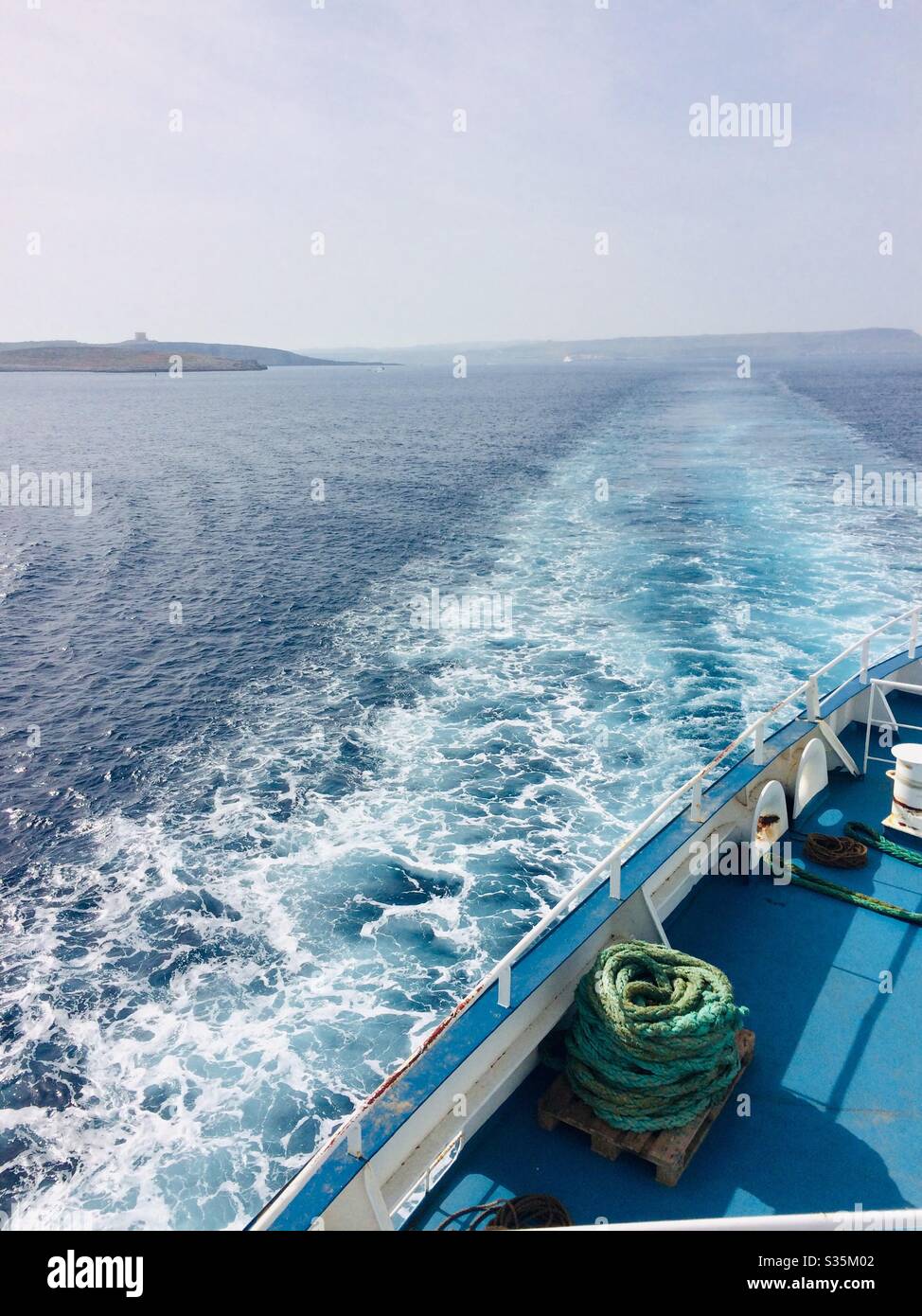 Ropes Sea And Land Malta Stock Photo Alamy