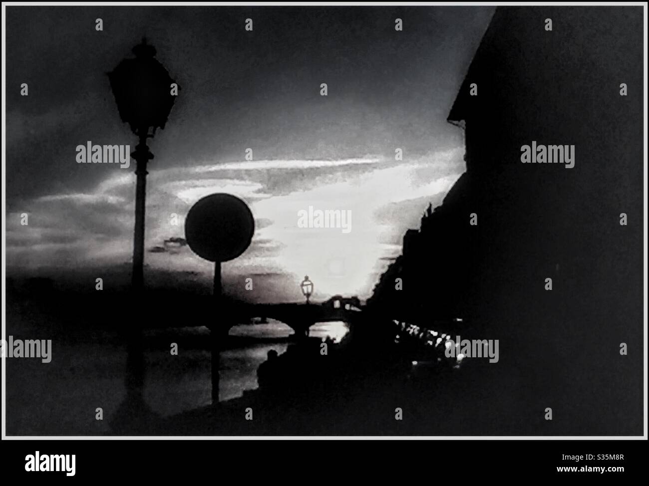 Florence at night. - Smartphone Captured Stock Image