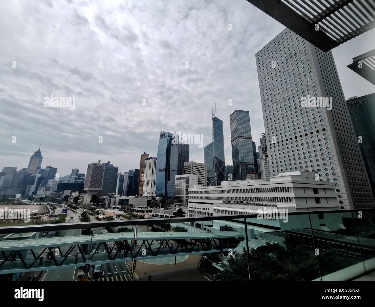 Skyline of Hong Kong. - Smartphone Captured Stock Image