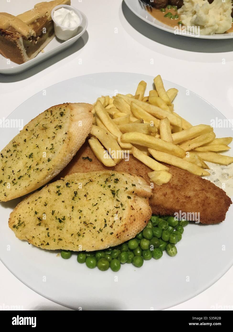 Fish and chips, IKEA London, UK Stock Photo Alamy