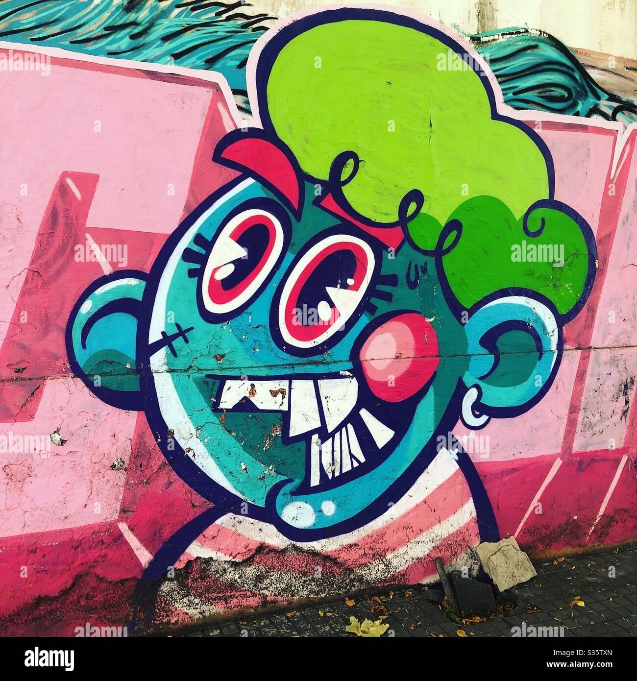 Street art in Salta, Argentina. - Smartphone Captured Stock Image